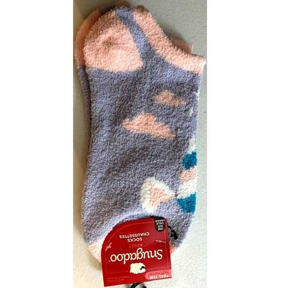 Unicorn Fuzzy Footie Slipper Socks - Picture 4 of 4